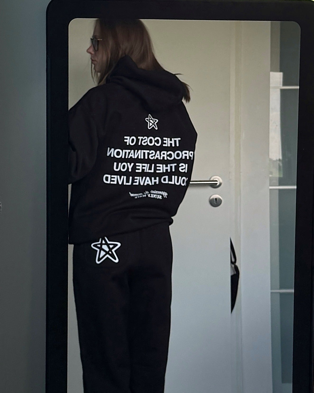 PROCRASTINATION HOODIE BLACK