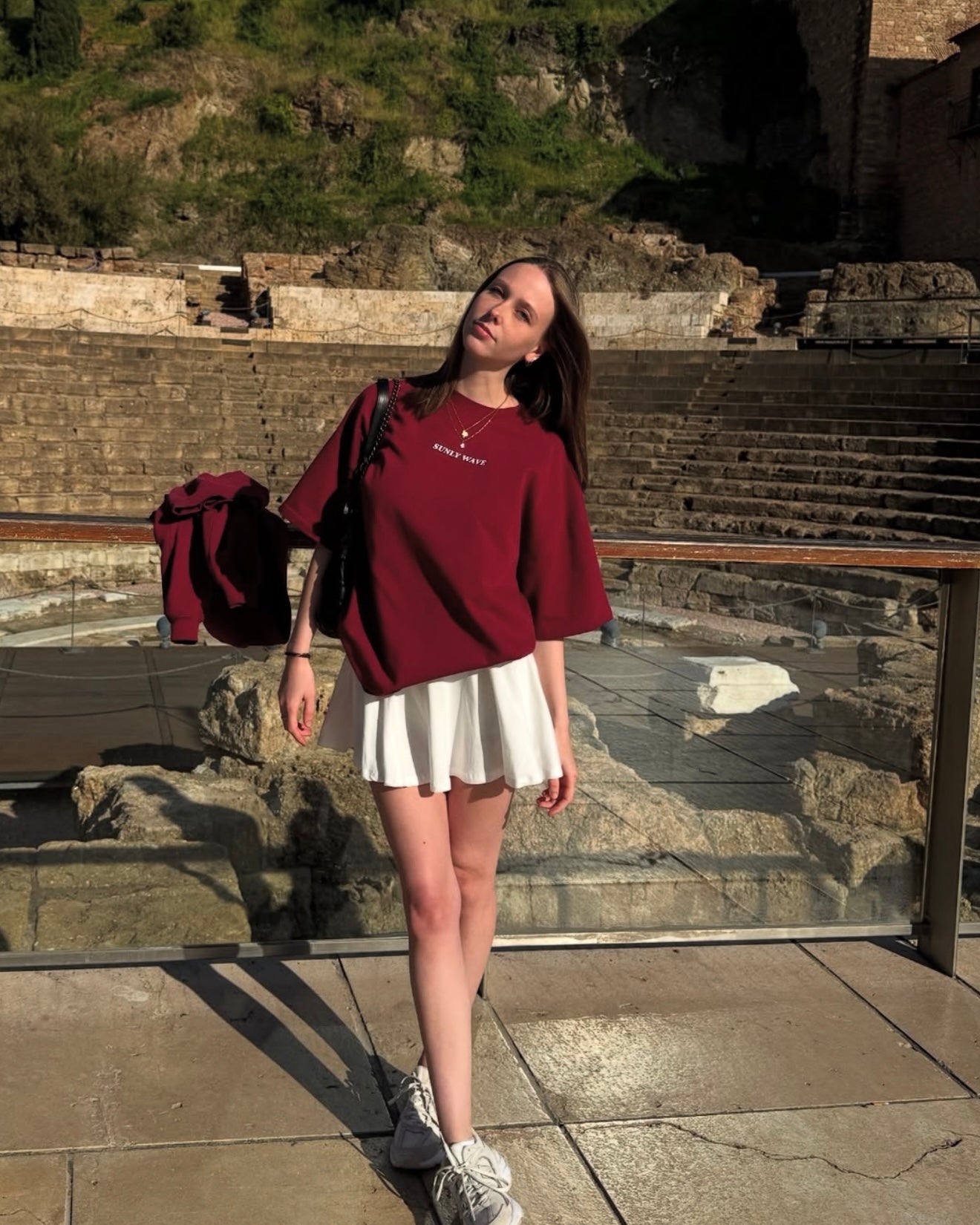 PROCRASTINATION SHIRT BURGUNDY