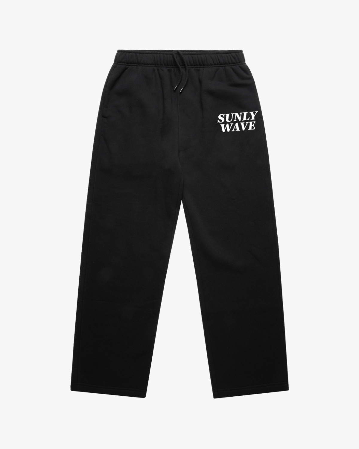 WHITE STAR SWEATPANTS BLACK
