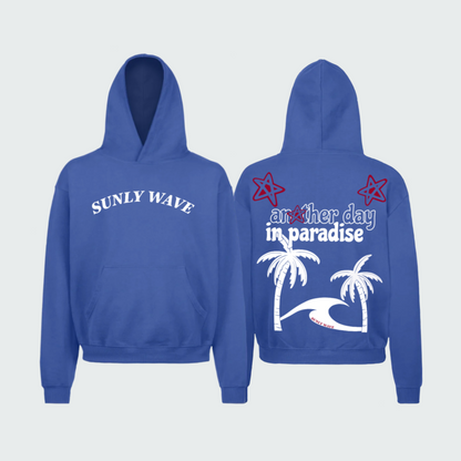 BLUE PALM HOODIE