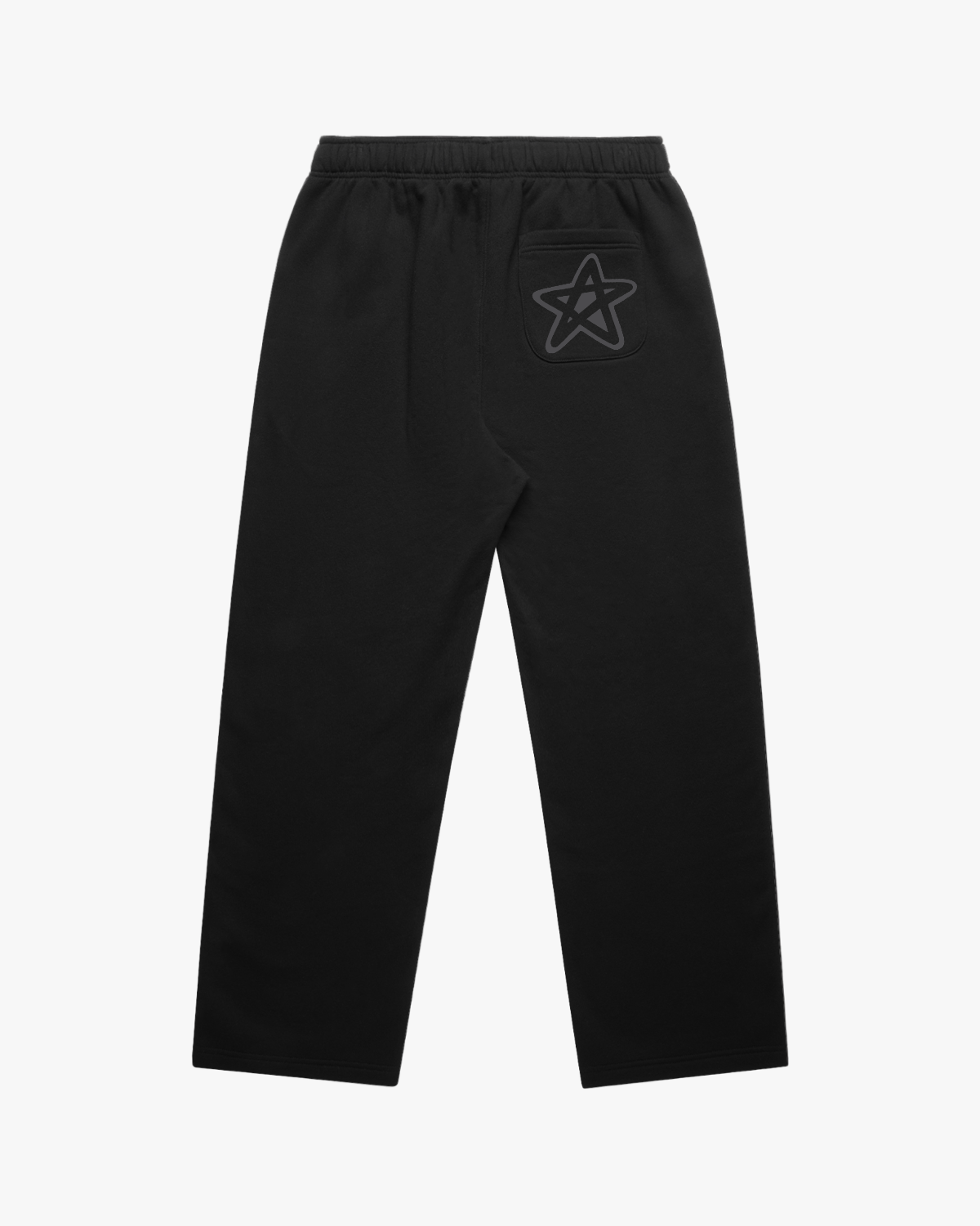 GREY STAR SWEATPANTS BLACK