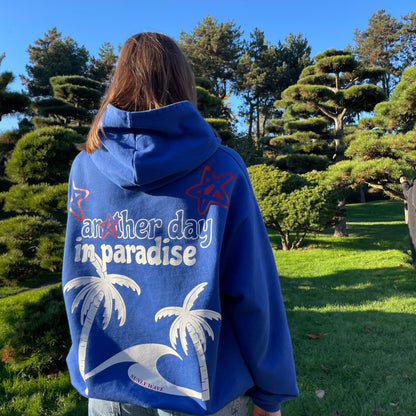 BLUE PALM HOODIE