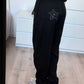 GREY STAR SWEATPANTS BLACK